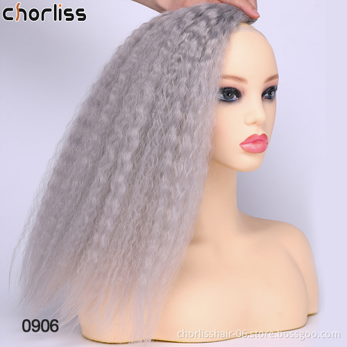 Wholesale New Arrival Natural  16''18''20'' Weave Afro Kinky Straight Hair Bundles Synthetic Hair Extension For Woman